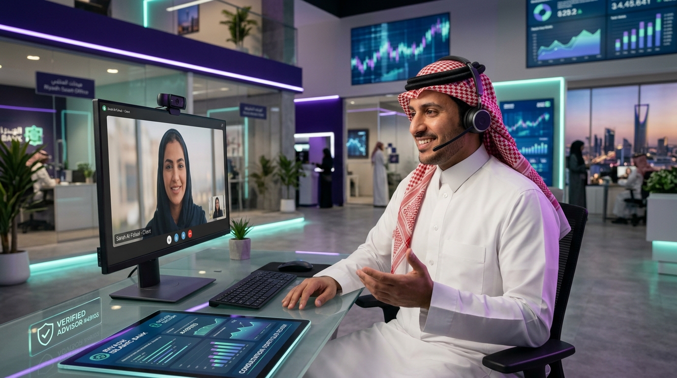 Saudi Arabian Banking Advisor in e-Branch Consultation